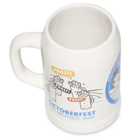 Customised 500ml Ceramic Beer Mug With Logo Print Singapore