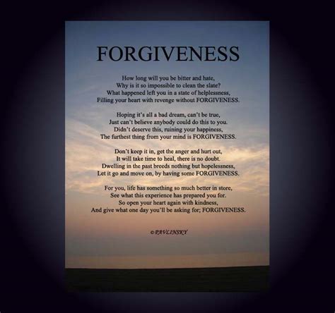 Forgiveness Poems