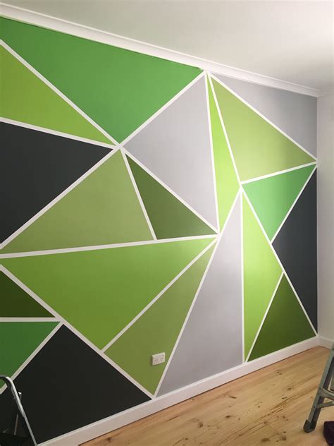 Geometric Simple Wall Designs With Tape Img Scalawag