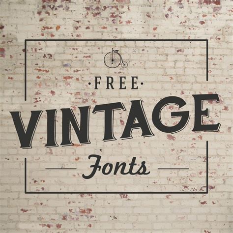 Best Free Vintage Logo Fonts Honmodels