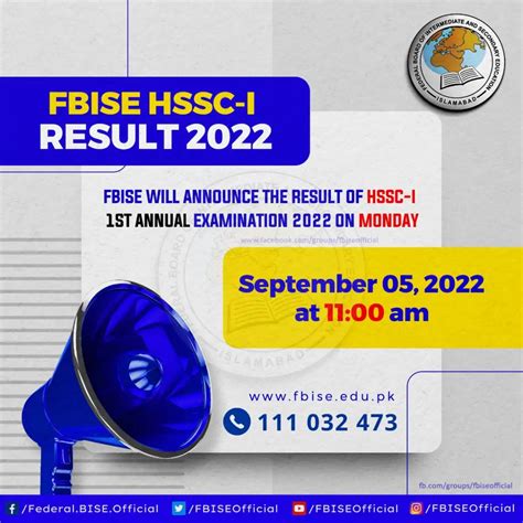 1st Year Federal Board Fbise Hssc 1 Result 2022 For 11th Class