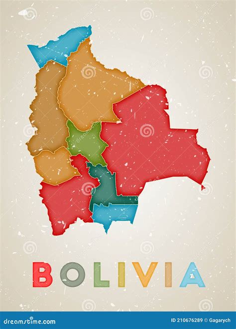 Bolivia Map Stock Vector Illustration Of Chart Outline 210676289
