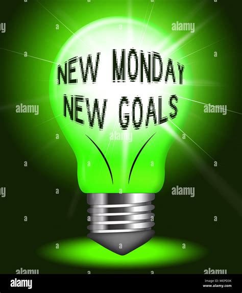 Monday Work Quotes New Weekly Goals 3d Illustration Stock Photo Alamy