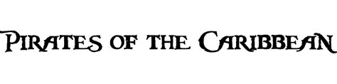 Logo of the pirates of the caribbean franchise. Pirates Of The Caribbean font download - Famous Fonts