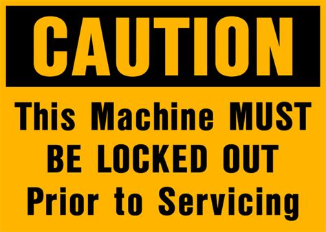 Caution Lock Out Western Safety Sign