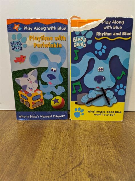 Blue S Clues Vhs Tape Playtime With Periwinkle Blues Clues Nick Jr Ebay