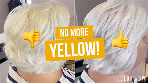 Remove Yellow From Gray Hair In Minutes Fix Gray Hair Yellowing YouTube