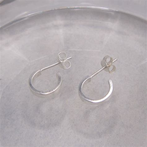 Sterling Silver Hoop Stud Earrings Silver Jewellery 925