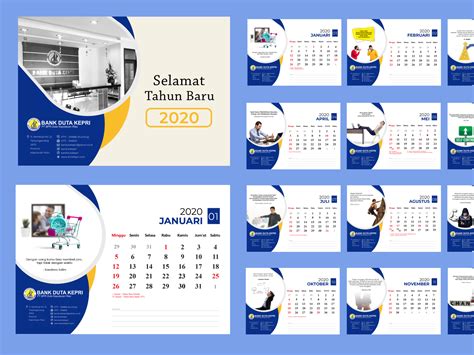 Desain Kalender Kalender Meja 2021 Download 160 Contoh Template