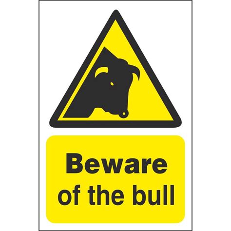 Beware Of The Bull Farm Signs Hazard Farm Safety Signs Ireland