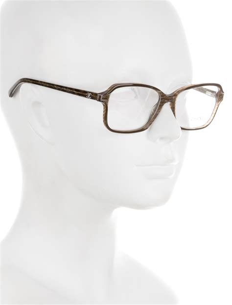 Chanel Glitter Square Eyeglasses W Tags Accessories Cha161024