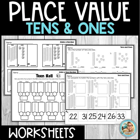 Place Value Worksheets Tens And Ones Teachers Brain