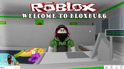 Roblox Welcome To Bloxburg Part 5 อาชีพรายได้ดี Cashier Youtube