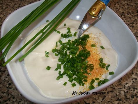 Ma Cuisine ouverte Sauce ciboulette