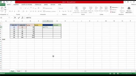 Aprender Excel Básico ¡super Fácil Suma Resta MultiplicaciÓn Y