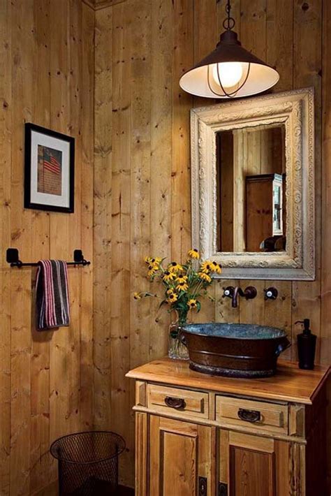 Simple And Rustic Bathroom Design For Modern Home