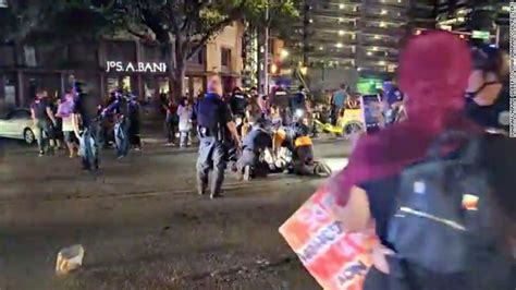 garrett foster shooting one dead after shots fired during protests in austin cnn