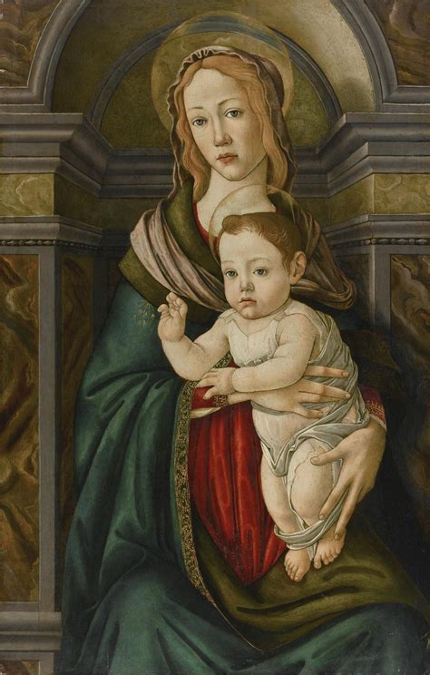 Sandro Botticelli And Studio 1444 1510 The Madonna And Child 80 X