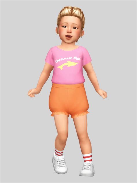 Ts4 Crayon Bloomers Casteru On Patreon Sims 4 Toddler Sims 4