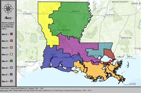 Distritos Electorales De Luisiana Louisianas Congressional Districts