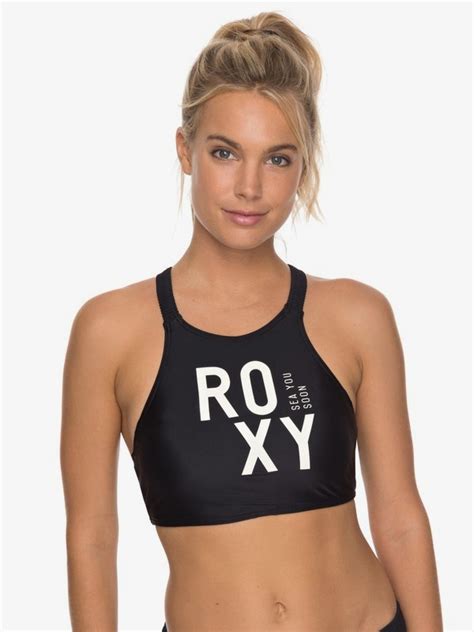 roxy fitness bikini top for women roxy