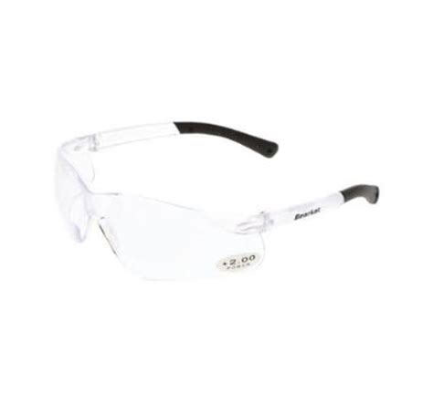 Mcr Safety Bearkat Bki Magnifying Safety Glasses Clear Frame Clear Lens 2 5 Diopter At