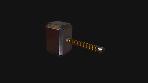 First Model Thor Hammer Download Free 3d Model By Rogérin Rgo