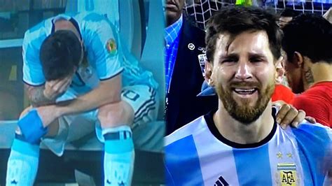 Lionel Messi Spotted Crying After Argentina Loses Copa America 2016