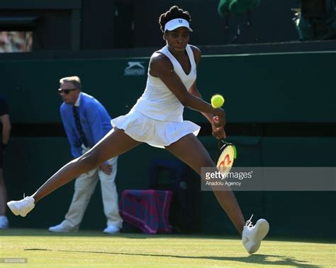 Venus Williams Of Usa In Action Against Qiang Wang Of China On Day