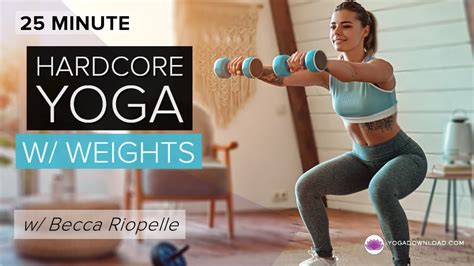 Hardcore Yoga With Weights™ Mini Bootcamp 25 Min Youtube