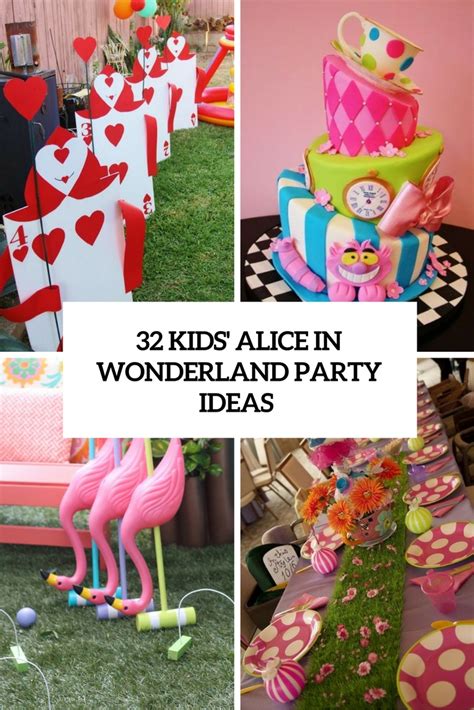 32 Kids Alice In Wonderland Party Ideas Shelterness