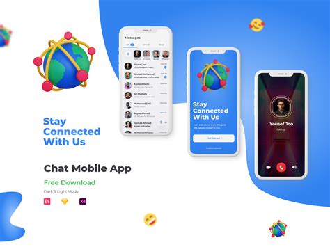 Chatting Mobile App Ui Ux Design Free Download Uplabs
