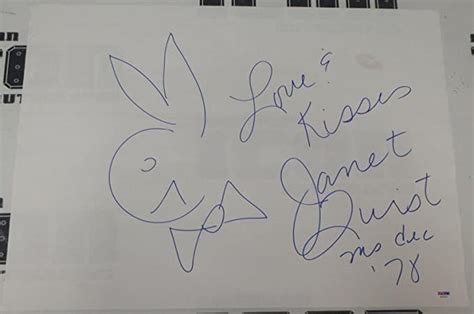 Janet Quist Signed W Lip Print 18x24 Hand Drawn Playboy Bunny Sketch