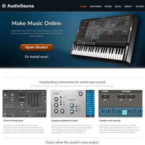 AudioSauna - Free Music Software - Make Music Online | Pearltrees