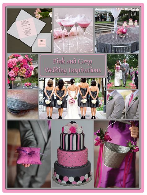 Pink And Grey Wedding Decorations