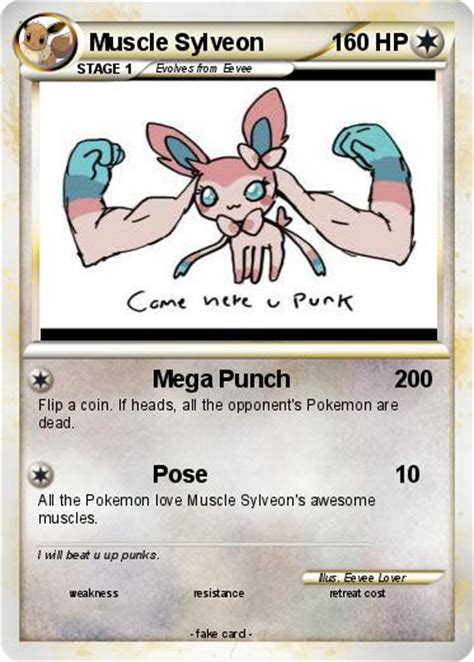 Pokémon Muscle Sylveon Mega Punch My Pokemon Card