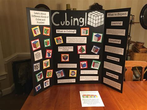 Today I Made A Tri Fold Board To Promote My Cubing Club Im Starting At