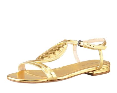 Gold Strappy Sandals
