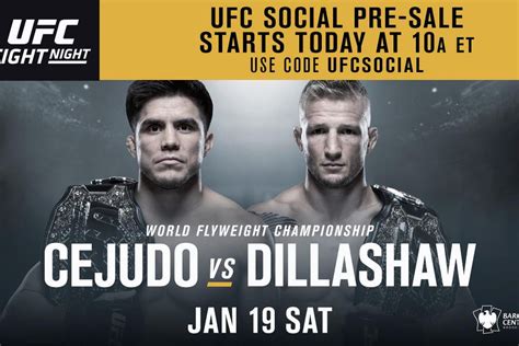 Ufc Brooklyn Tickets Available Seats For ‘cejudo Vs Dillashaw On Jan