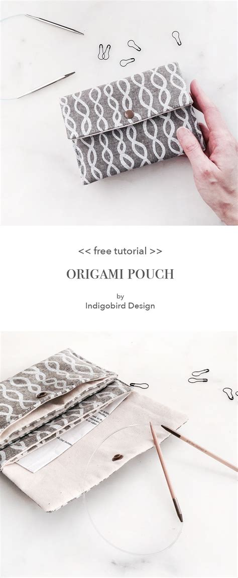 Five Pocket Origami Pouch Tutorial And Pattern By Indigobird Design