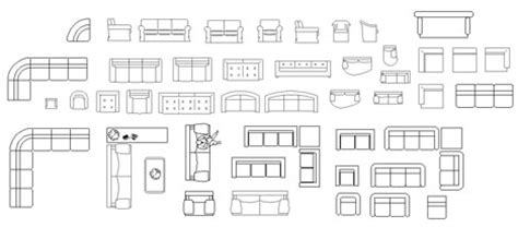 On this page, you can download a useful toilet collection in autocad consisting of 18 dwg models in elevation view. Simboli Poltrone e Divani