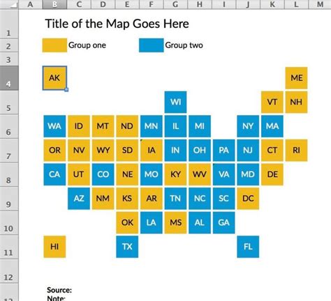 Tile Grid Maps In Excel Policyviz Map Excel Grid