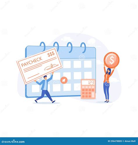 Paycheck Concept. Paycheck Cash, Payroll Check, Revenue Payment, Paper