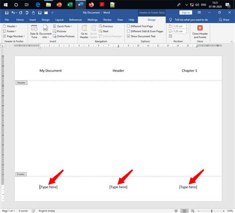 How To Add A Header And Footer In Word Officebeginner