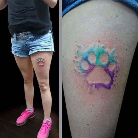 Direct from great big canvas! Print tattoos, Tattoos, Pawprint tattoo