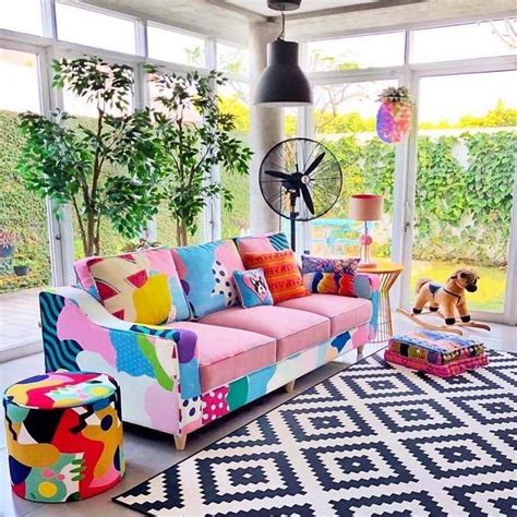 Beauty Of Home Furniture With Bohemian Style Sofa Couch Bohemian