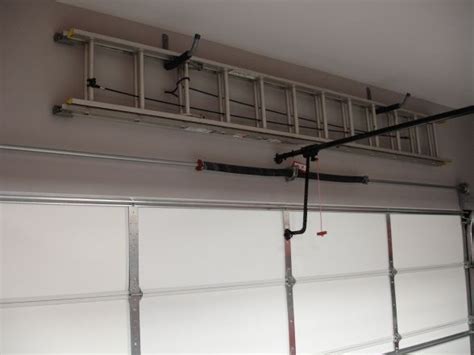 Perfect Spot For The Ladder Garage Organization Tips Garage