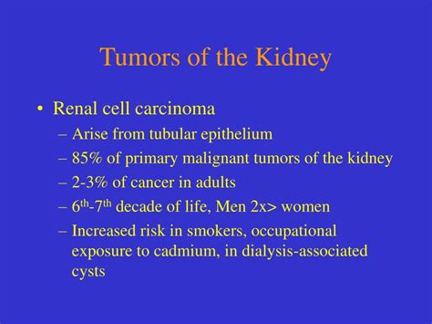 Ppt Tumors Of The Kidney And Urinary Bladder Powerpoint Presentation