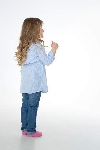 Profile Of Little Child Standing Stock Photo Download Image Now Istock