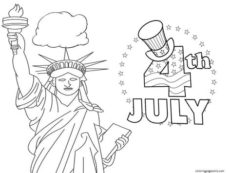 Happy Four Of July Coloring Pages 4th Of July Coloring Pages
